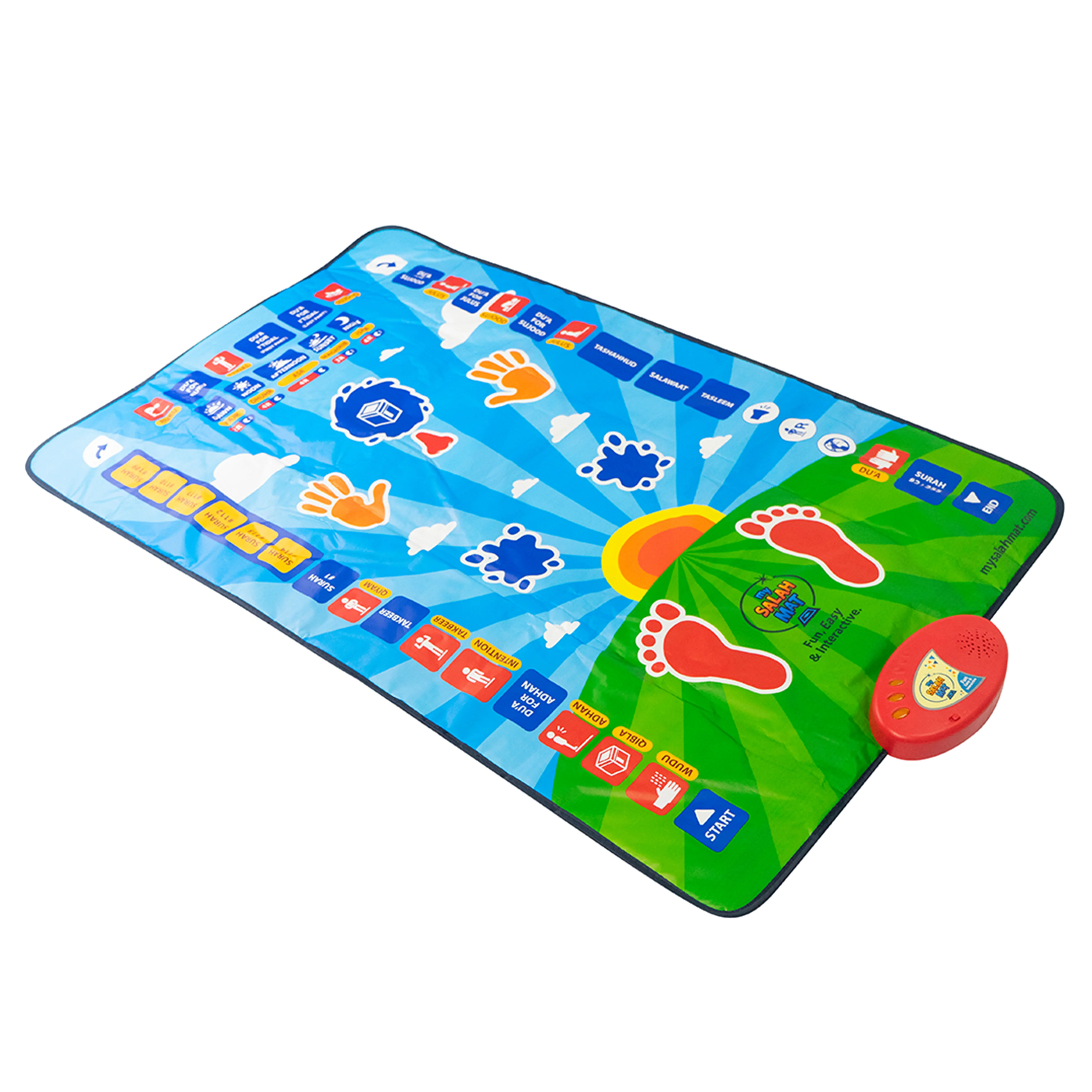 My Salah Mat - Interactive Educational Prayer Mat (Blue) - Image 17