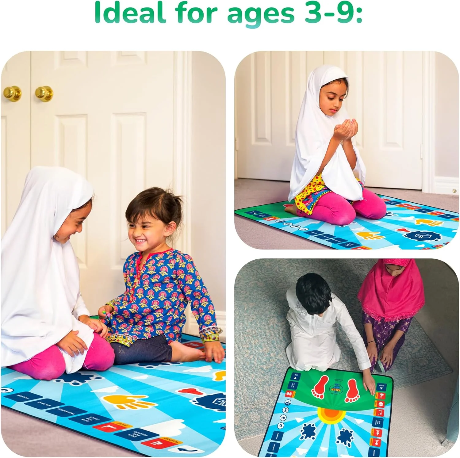 My Salah Mat - Interactive Educational Prayer Mat (Blue) - Image 9
